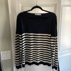 NWT Zara Striped Knit Sweater